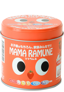 Mama Ramune Детские витамины, вкус клубники со сливками, 100 дней kaz