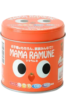 Mama Ramune Детские витамины, вкус клубники со сливками, 100 дней
