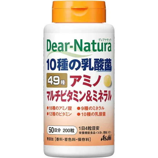 Asahi Dear-Natura Комплекс из 49 аминокислот, минералов и витаминов, 100 дней