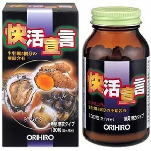 Orihiro Экстракт Устриц, Мидий, Куркумы и Чеснока, 60 дней