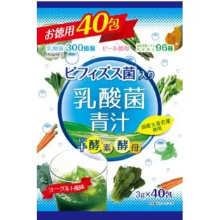 Yuwa Аодзиру со вкусом йогурта, ячмень + экстракты 96 растительных ферментов, с молочнокислыми бактериями, 40 шт 