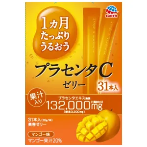 Earth Otsuka Плацента с коллагеном в желе, вкус манго, 31 стик