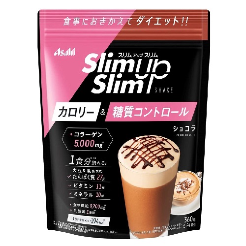 Asahi Slim up Протеиновый диет коктейль, вкус шоколад, 360 гр