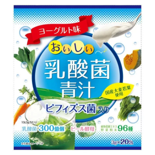 Yuwa Аодзиру со вкусом йогурта, ячмень + экстракты 96 растительных ферментов с молочнокислыми бактериями, 20 шт