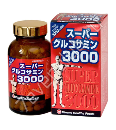 Minami Health Супер Глюкозамин с хондроитином 3000, 30 дней