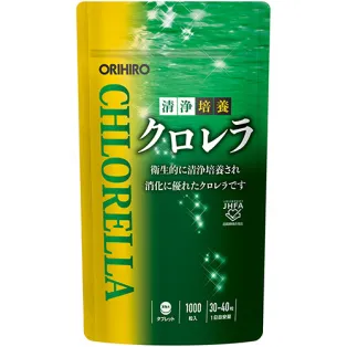 Orihiro Хлорелла, 1000 табл,  25 - 33 күн
